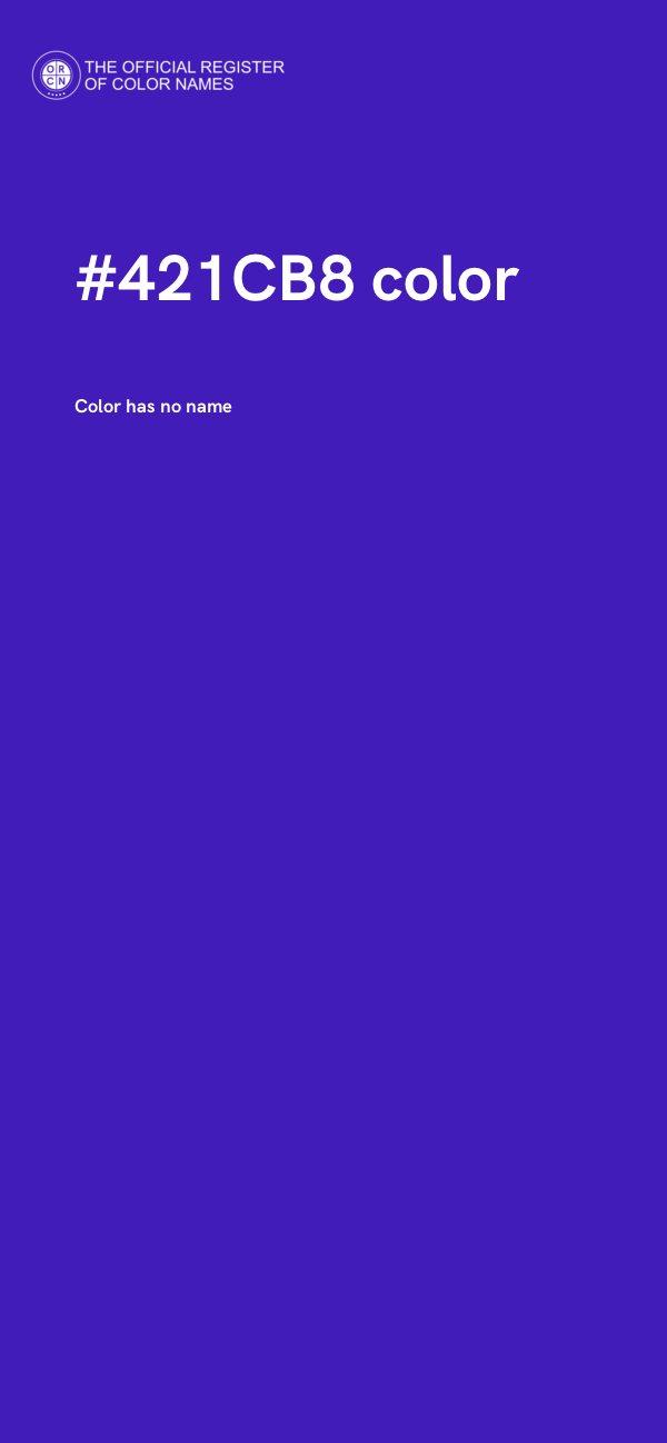 #421CB8 color image