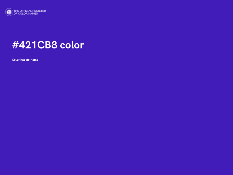 #421CB8 color image