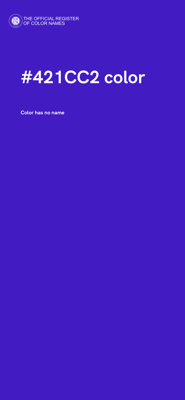 #421CC2 color image