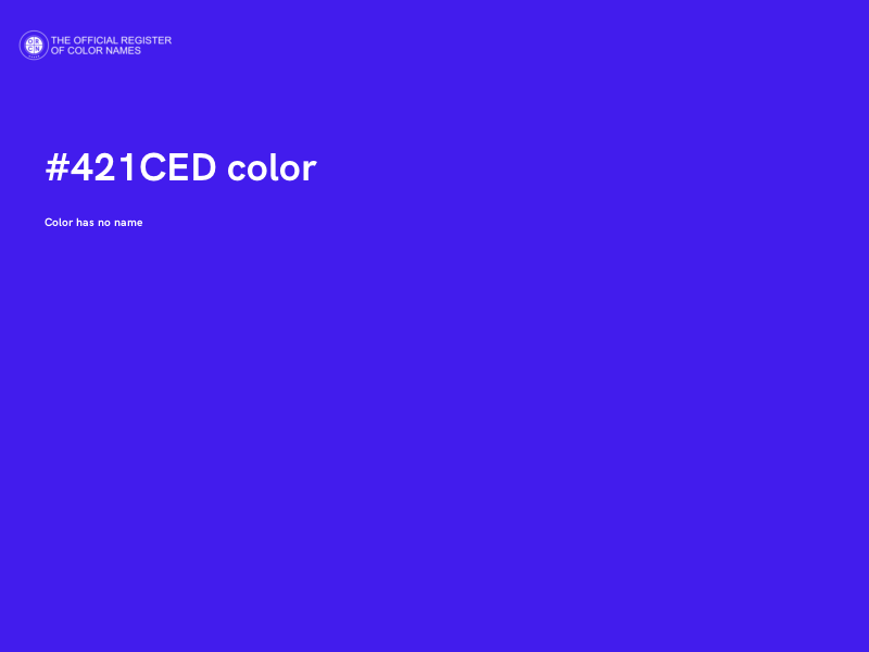 #421CED color image