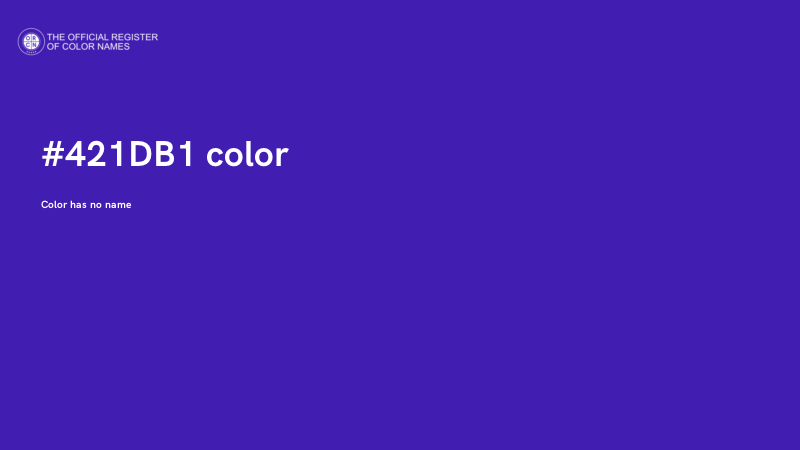 #421DB1 color image
