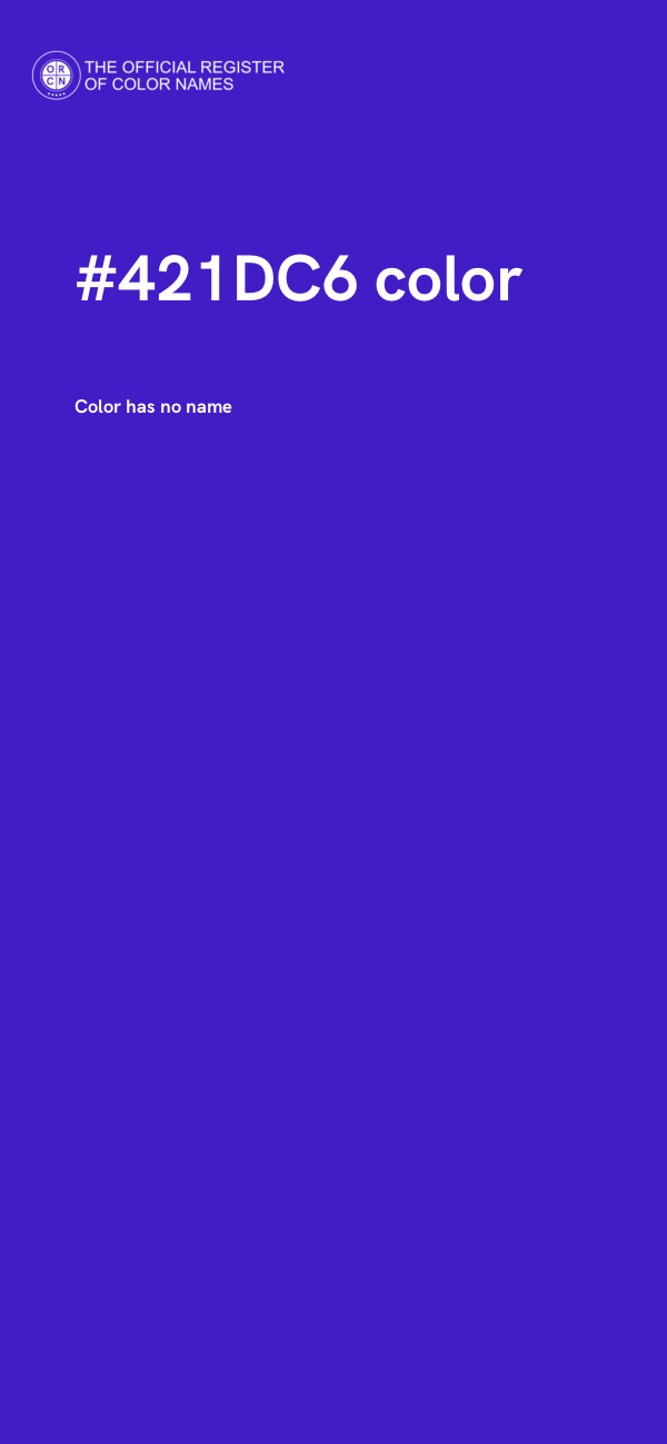 #421DC6 color image