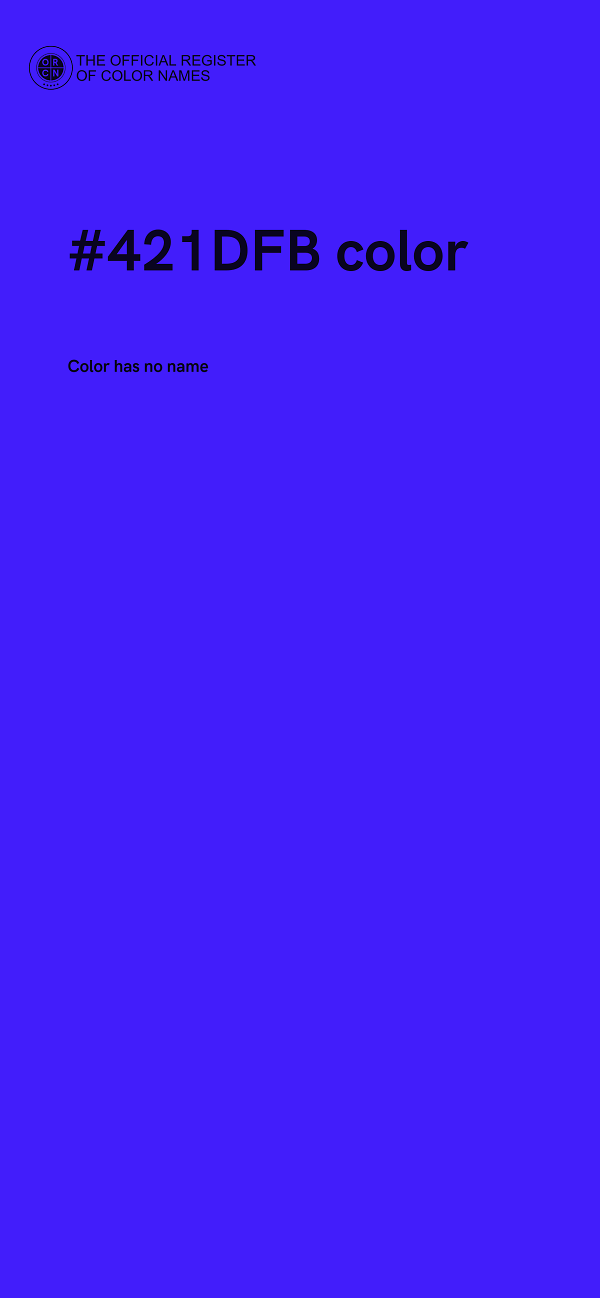 #421DFB color image