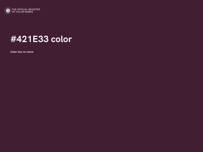 #421E33 color image