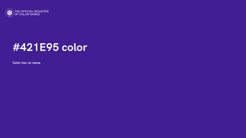 #421E95 color image