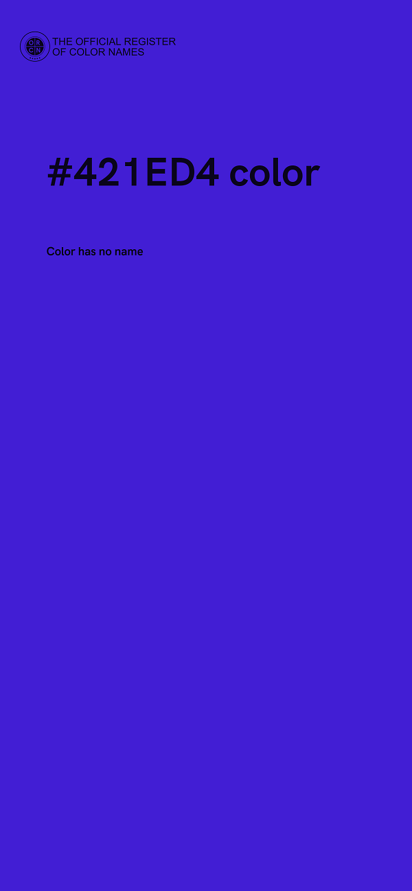 #421ED4 color image