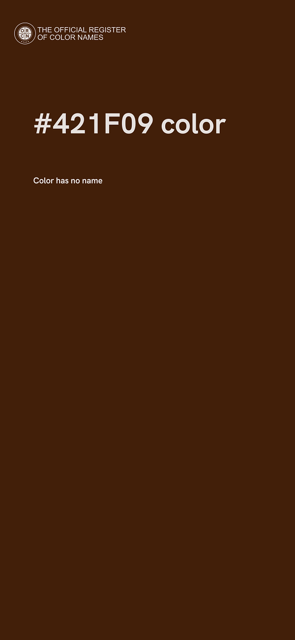 #421F09 color image