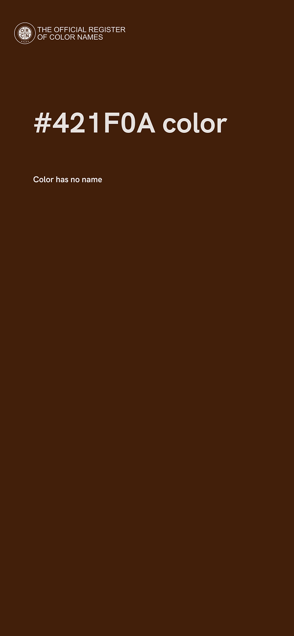 #421F0A color image