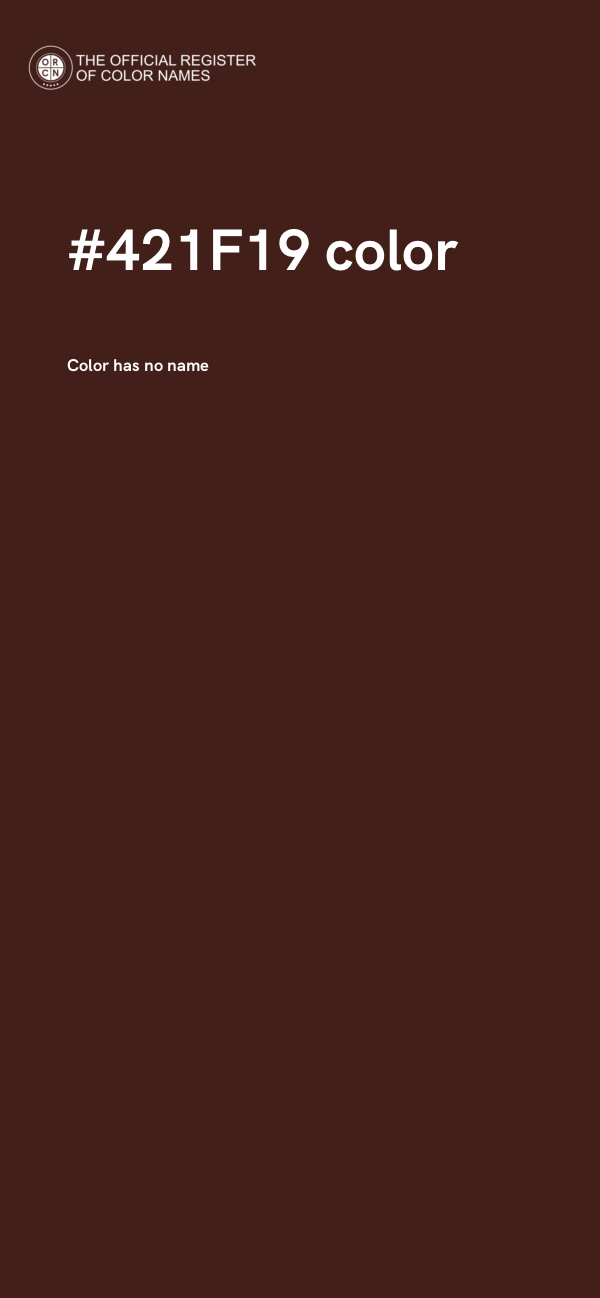 #421F19 color image