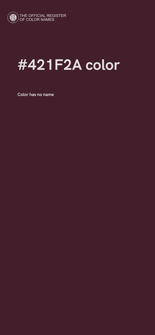 #421F2A color image
