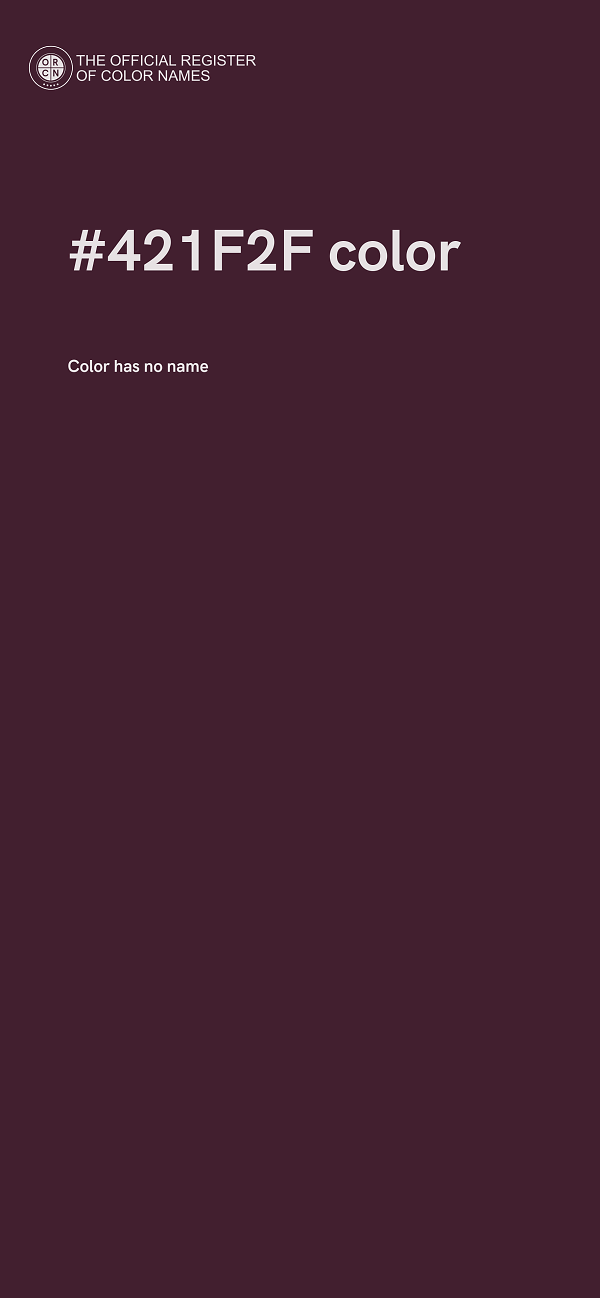 #421F2F color image