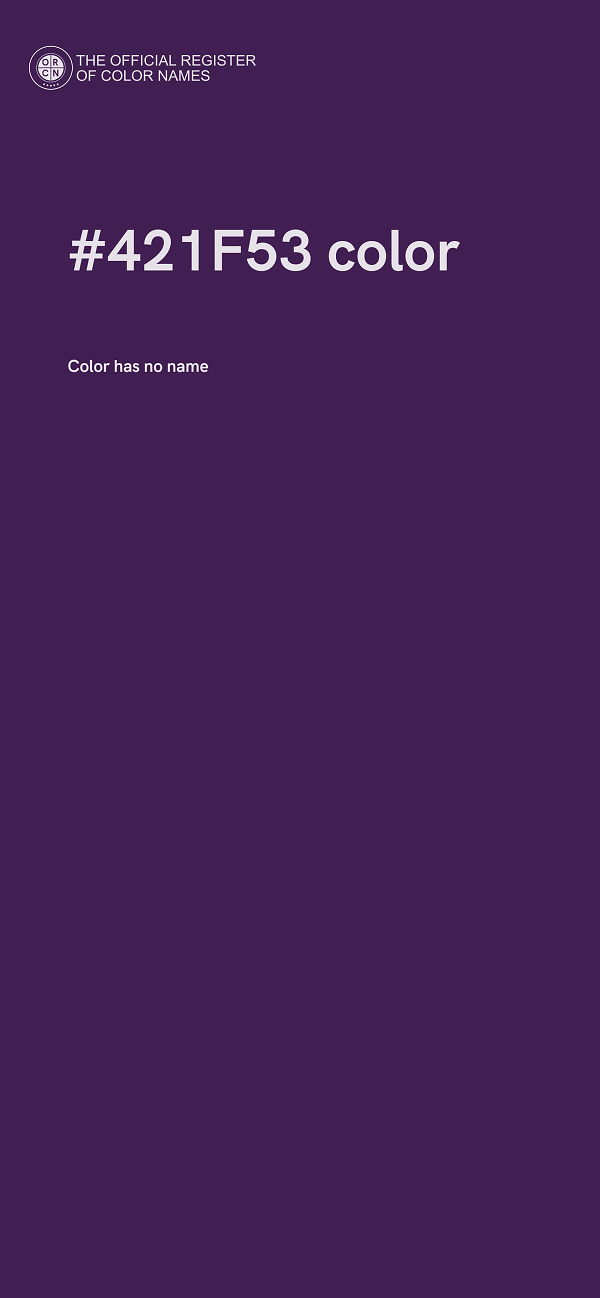 #421F53 color image