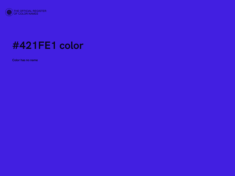 #421FE1 color image