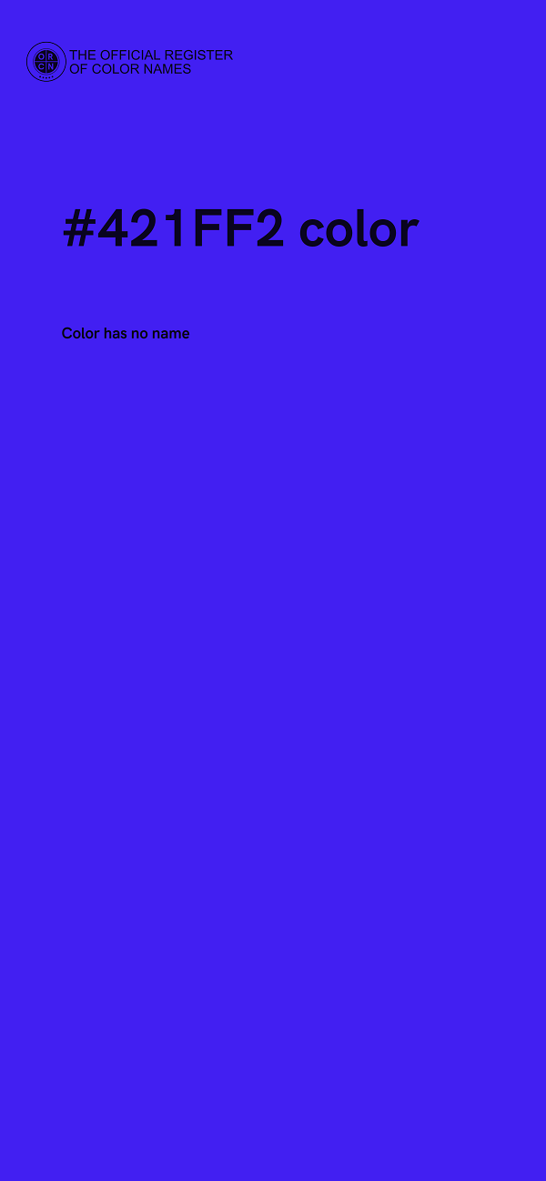 #421FF2 color image