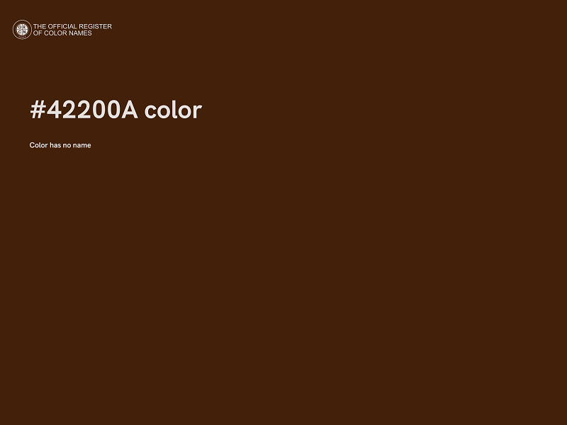 #42200A color image