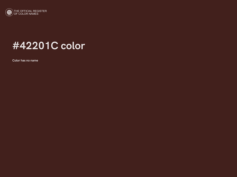 #42201C color image