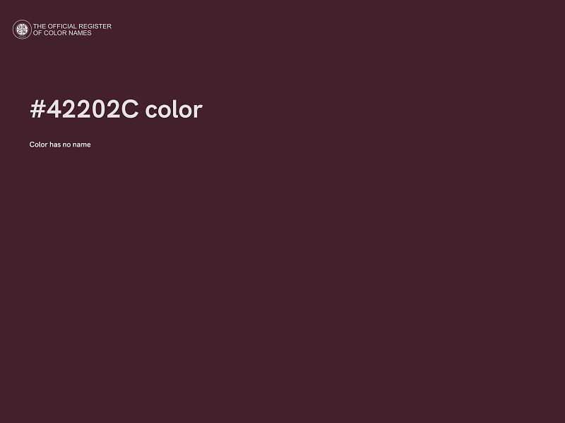 #42202C color image