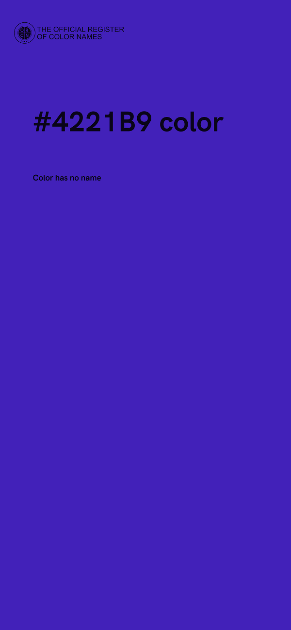 #4221B9 color image