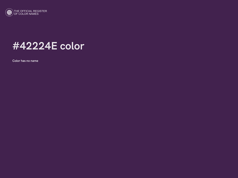 #42224E color image