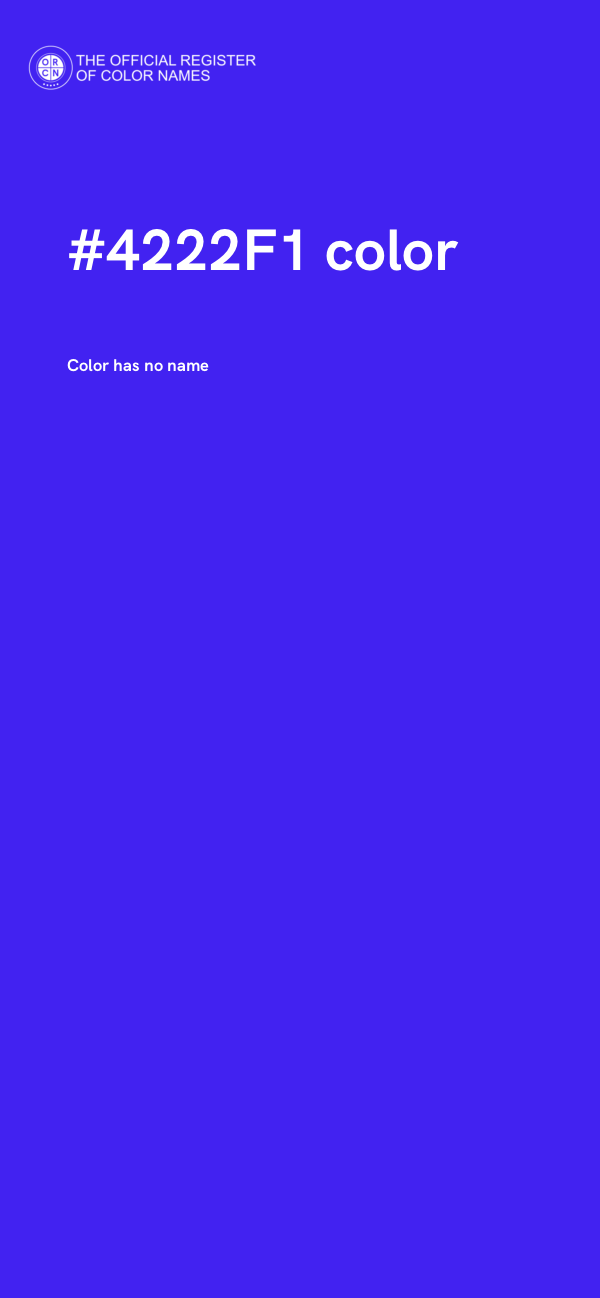 #4222F1 color image