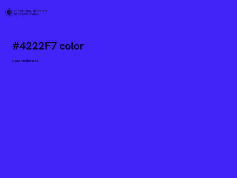 #4222F7 color image