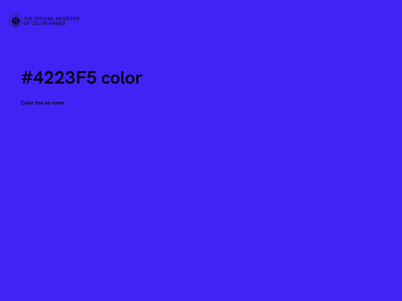 #4223F5 color image