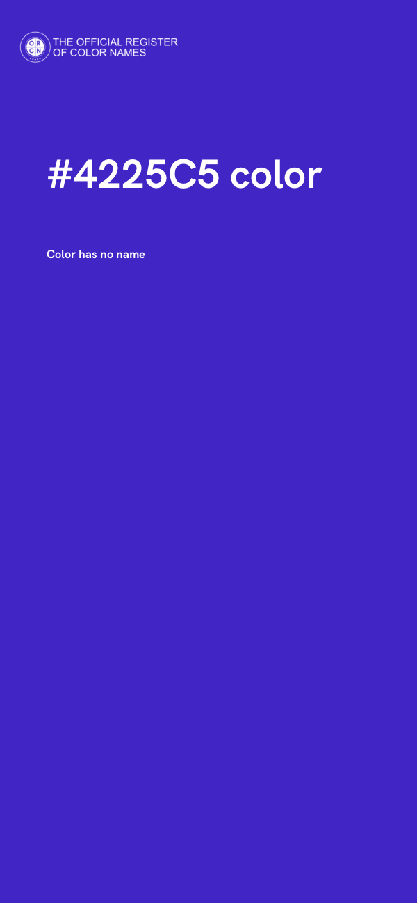 #4225C5 color image