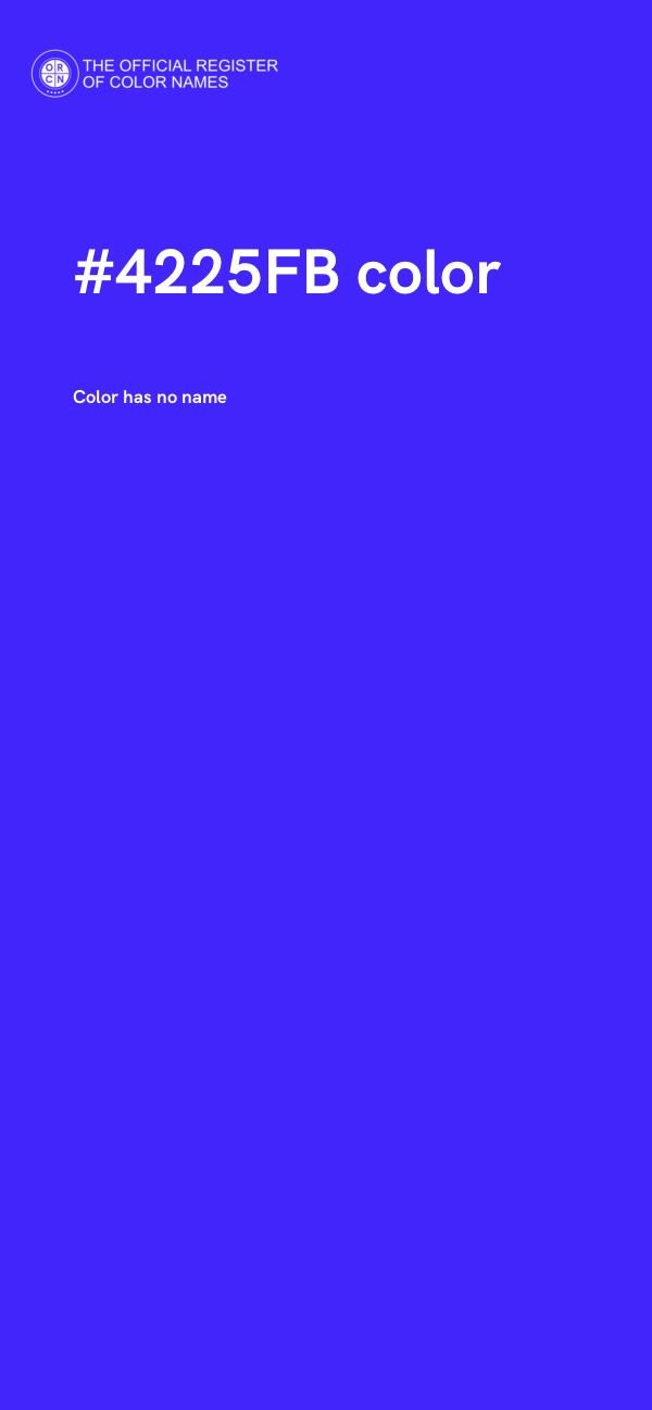 #4225FB color image