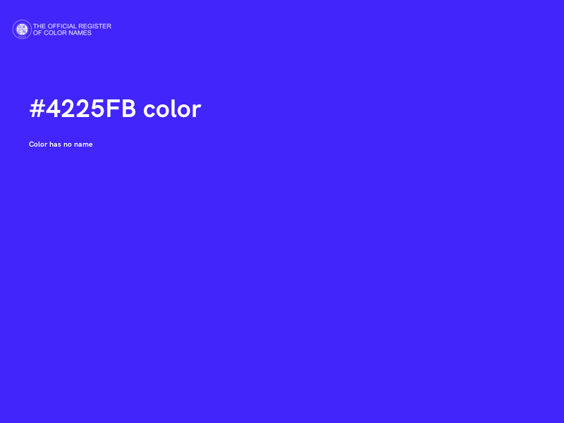 #4225FB color image
