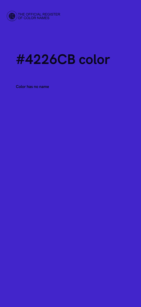 #4226CB color image