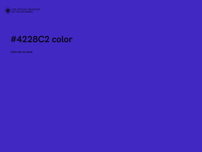 #4228C2 color image