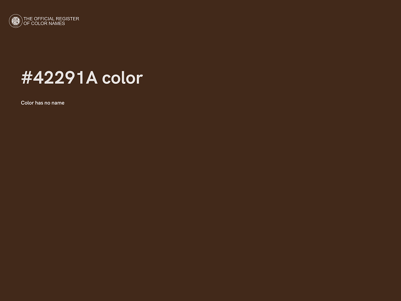 #42291A color image