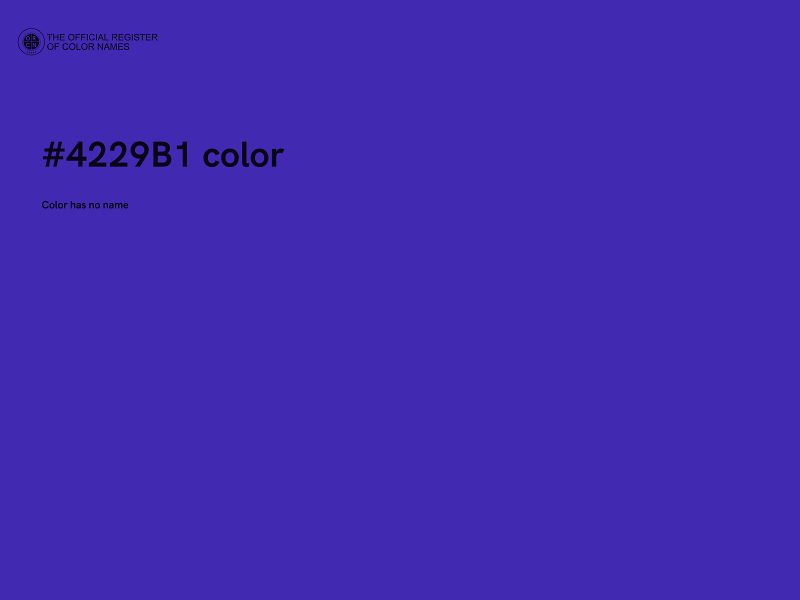 #4229B1 color image
