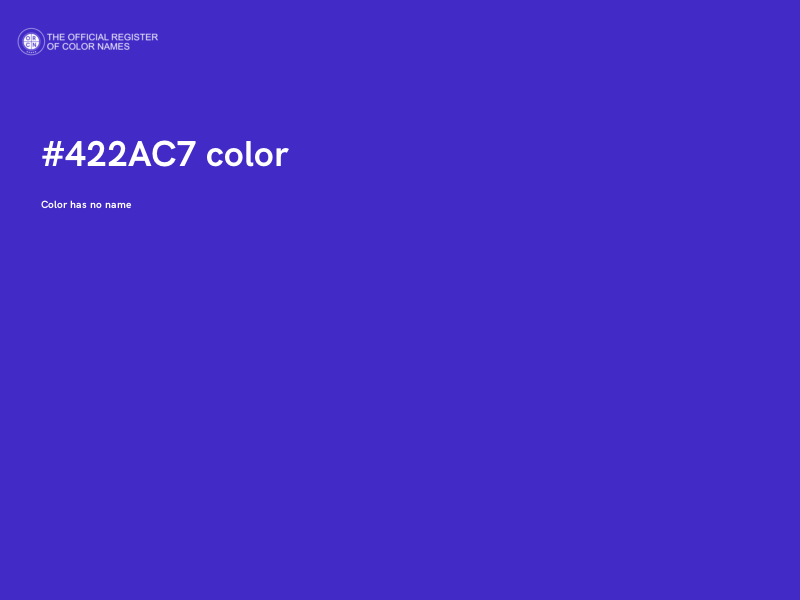 #422AC7 color image