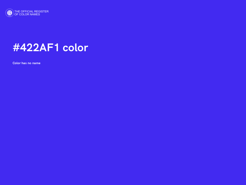 #422AF1 color image