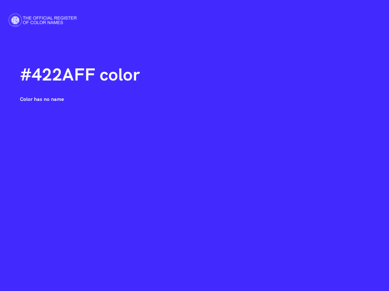 #422AFF color image