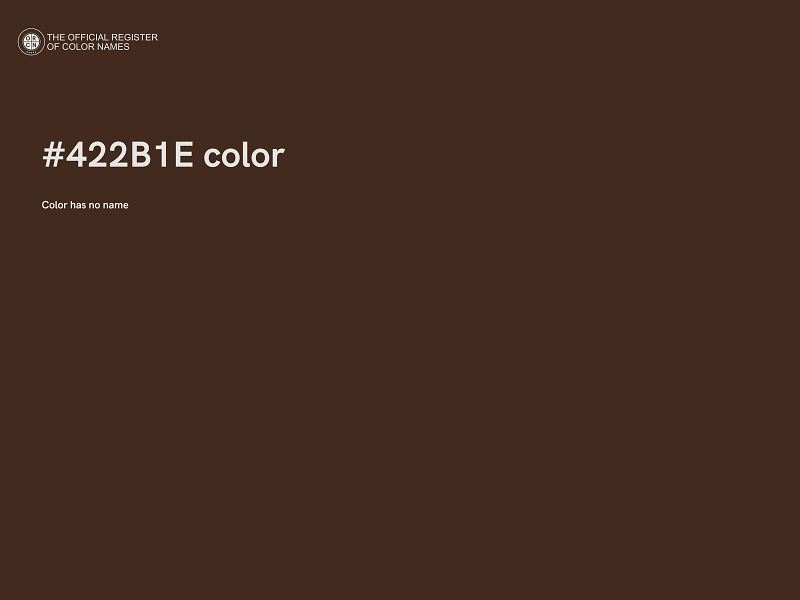 #422B1E color image