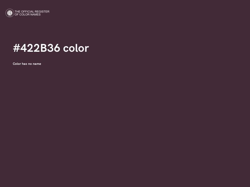 #422B36 color image