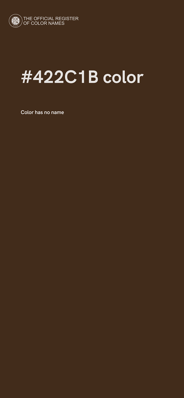 #422C1B color image