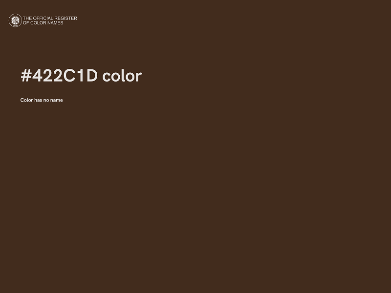 #422C1D color image