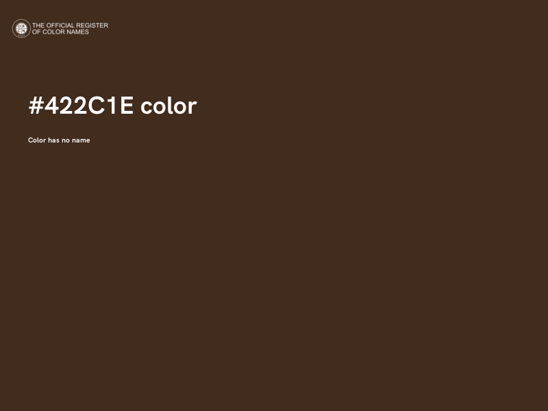 #422C1E color image