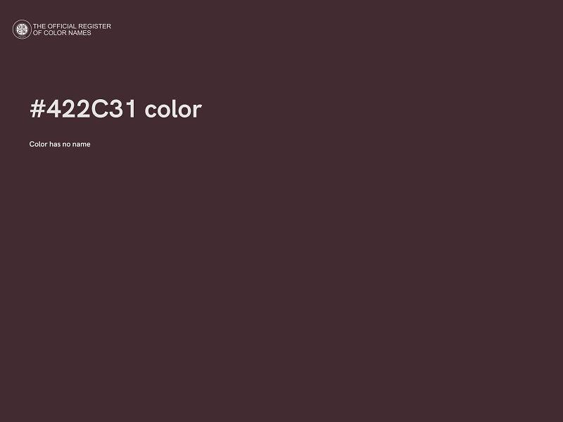 #422C31 color image