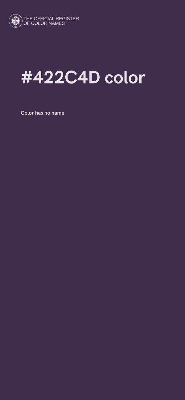 #422C4D color image
