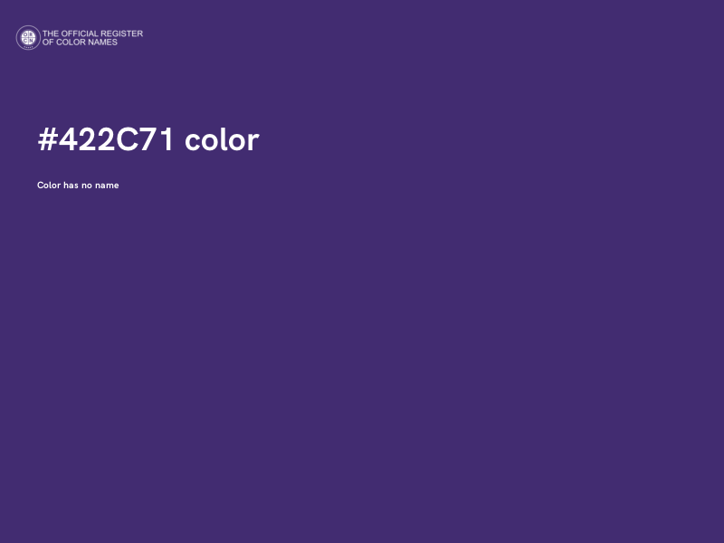 #422C71 color image