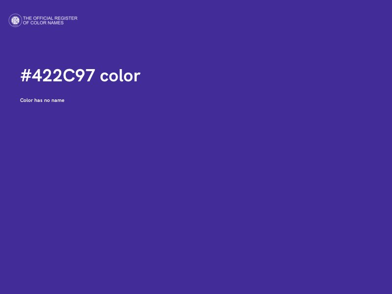 #422C97 color image