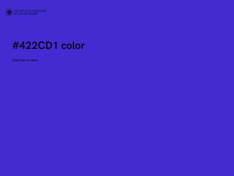 #422CD1 color image