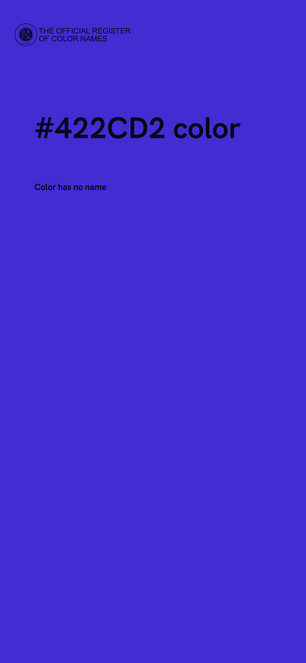 #422CD2 color image