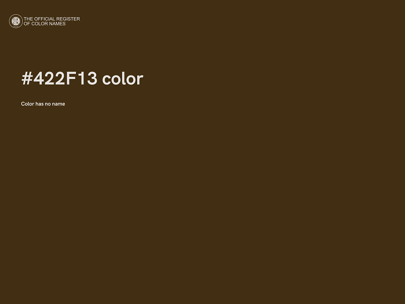 #422F13 color image