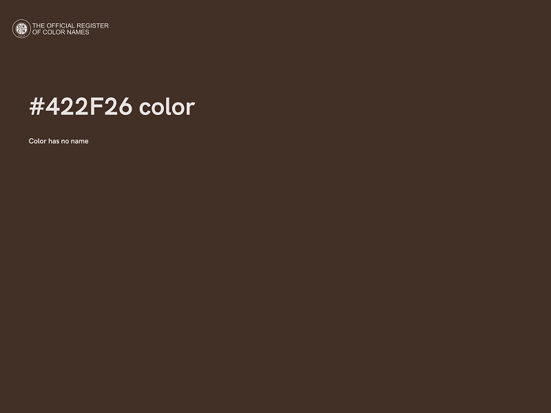 #422F26 color image