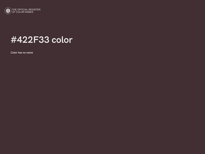 #422F33 color image